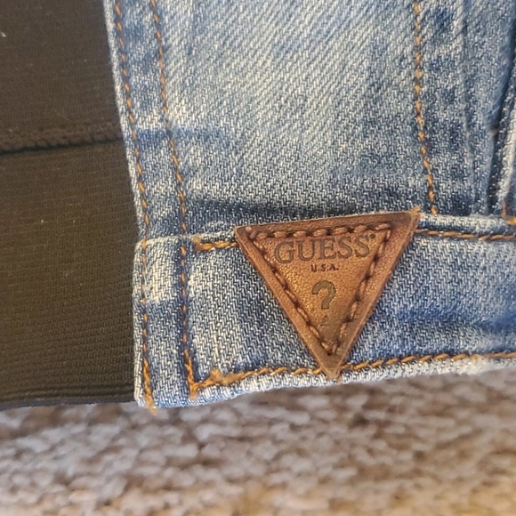 Guess Denim Bustier Crop Top - Picture 14 of 16